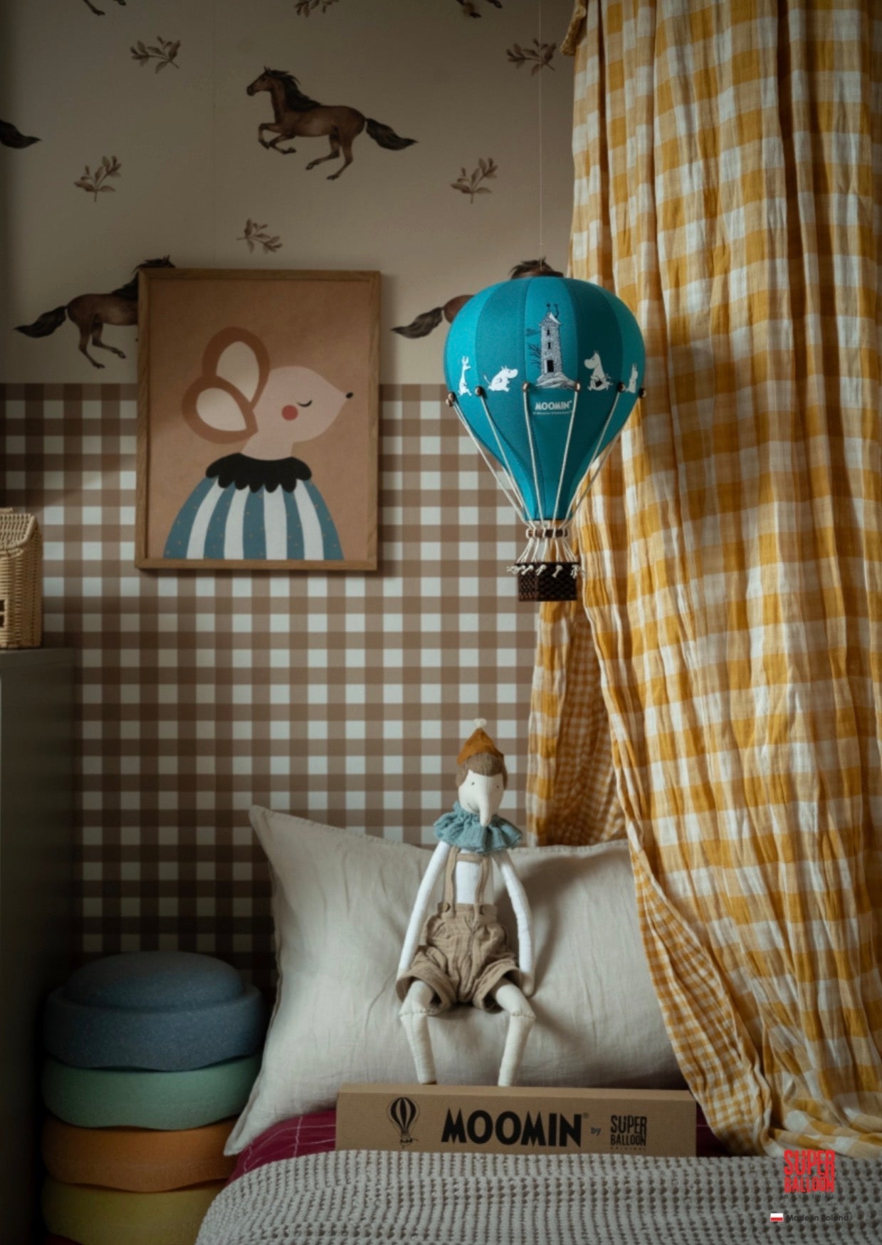 インテリア小物 SUPER BALLOON 気球オブジェ light brown